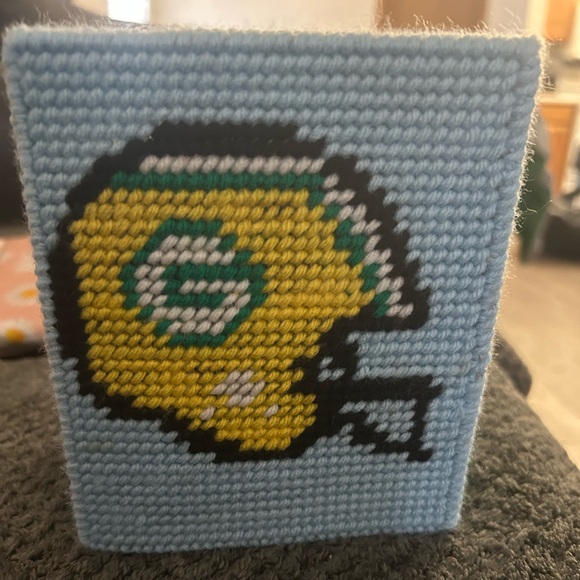 Blue packers Kleenex Box cover - Picture 2 of 4